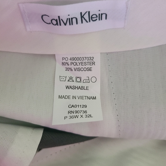 Calvin Klein Slate Gray Men's Dress Pants Size 36X32 - Picture 7 of 7